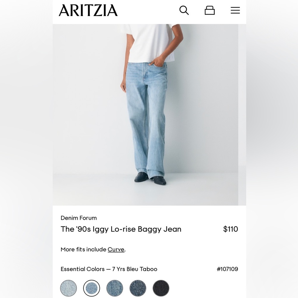 Denim Forum The 90s Iggy Lo-Rise Baggy